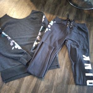 Pink matching outfit